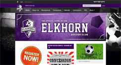 Desktop Screenshot of elkhornyouthsoccer.com